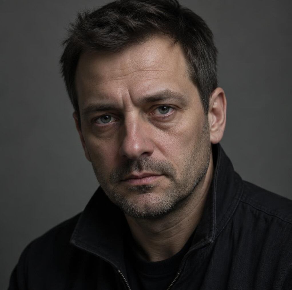 Rugged man in his forties, portrait