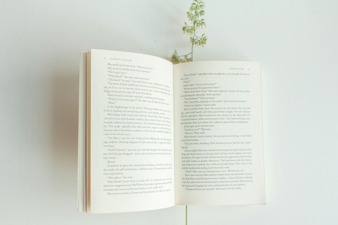 suspenseful book pages